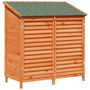 vidaXL Hagehus Brun 106 x 56 x 113,5 cm Massiv Furu Tre