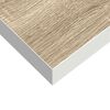 vidaXL Flytende vegghyller 4 stk eik og hvit 80x23,5x3,8 cm MDF