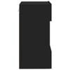 vidaXL Vegghengt TV-benk med LED svart 40x30x60,5 cm