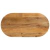 vidaXL Bordplate 120x60x2,5 cm oval heltre mango