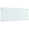 vidaXL Kjøkkenbakplate Hvit 100 x 40 cm herdet glass