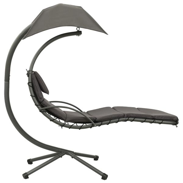 vidaXL Utend&oslash;rs hengestol gr&aring; 190x90x200 cm stoff