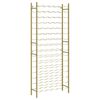 vidaXL Vinstativ for 96 flasker metall gull