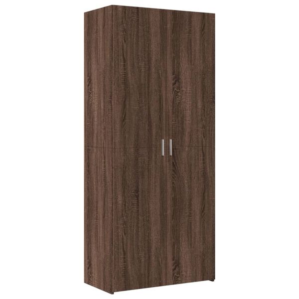 vidaXL Highboard brun eik 80x42,5x249 cm konstruert tre