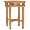 vidaXL Bistrobord &Oslash;60x75,5 cm heltre teak