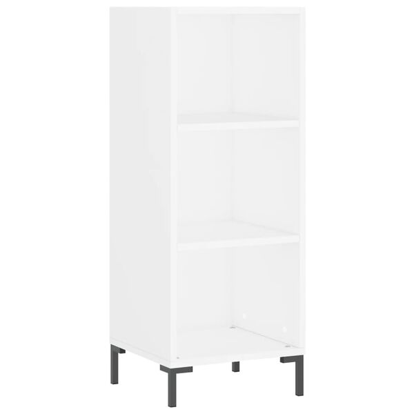 vidaXL Highboard hvit 34,5x32,5x180 cm konstruert tre