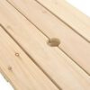 vidaXL Piknikbord for 4 barn med parasoll heltre gran