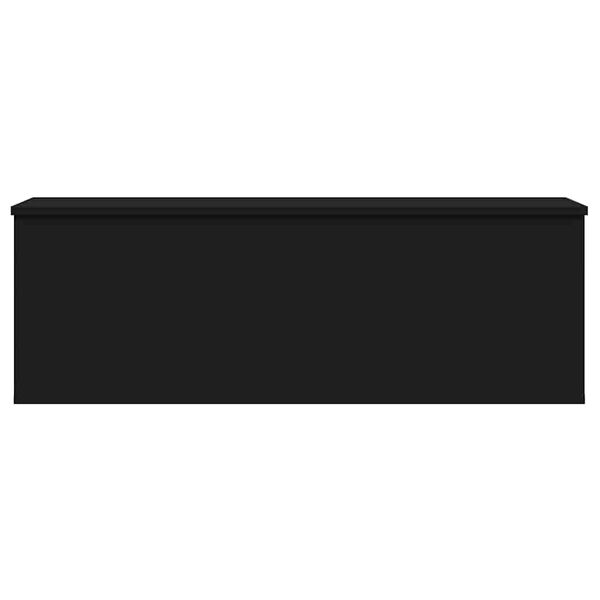 vidaXL Oppbevaringsboks svart 102x35x35 cm konstruert tre