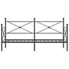 vidaXL Dagseng uten madrass svart 80x200 cm stål