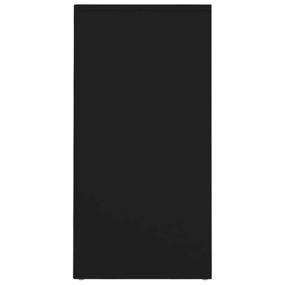 vidaXL Skoskap svart 31,5x35x70 cm sponplate
