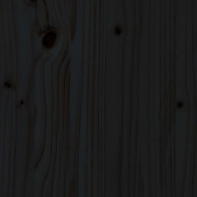vidaXL Seniorseng svart 100x200 cm heltre furu