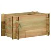 vidaXL Hage Hevet Gr&oslash;nnsaksbed Gr&oslash;nn 80 x 80 x 32 cm Heltre furu