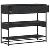 vidaXL Konsollbord svart 90x35x80 cm konstruert tre