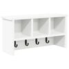 vidaXL Vegghengt kleshenger Veggmontert Hvit 50 x 16 x 26 cm