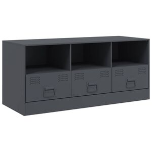 vidaXL TV-benk antrasitt 99x39x44 cm st&aring;l