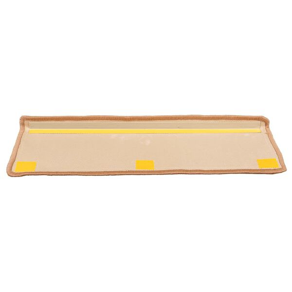 vidaXL Selvklebende trappematter 10 stk 65x21x4 cm beige