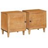 vidaXL Nattbordskap 2 pcs Lys Brun 80 x 50 x 40 cm Konstruert tre