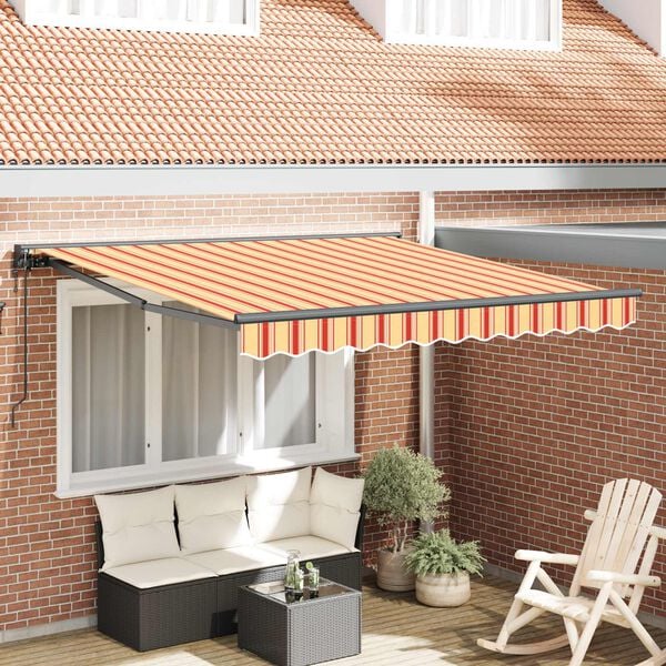 vidaXL Innvendbar Markise Flerfarget 300 x 250 cm Polyester og Metall