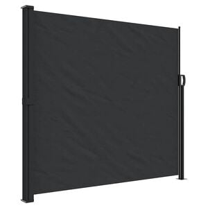 vidaXL Uttrekkbar sidemarkise svart 180x300 cm