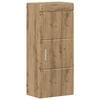 vidaXL Baderom veggskap med hylle TULUM Artisan Eik 37 x 24,5 x 86 cm
