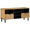 vidaXL TV-benk brun 100x33x46 cm heltre mango