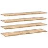 vidaXL Flytende hyller 4 stk 160x40x2 cm ubehandlet heltre akasie