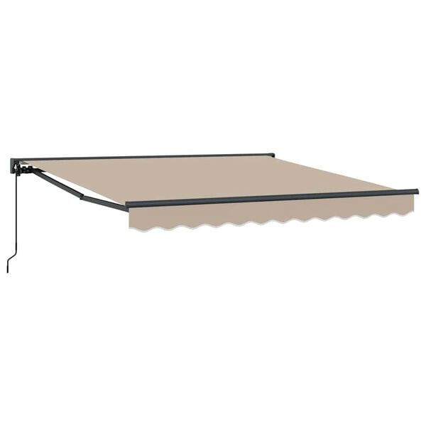 vidaXL Innvendbar Markise Beige 300x250 cm stoff