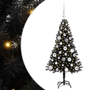 vidaXL Juletre Svart 120 cm PVC