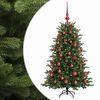 vidaXL Kunstig juletre med julekuler 120 cm 150 LED-lys Varmhvit