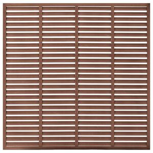 vidaXL Lamellgjerde WPC 180x180 cm brun