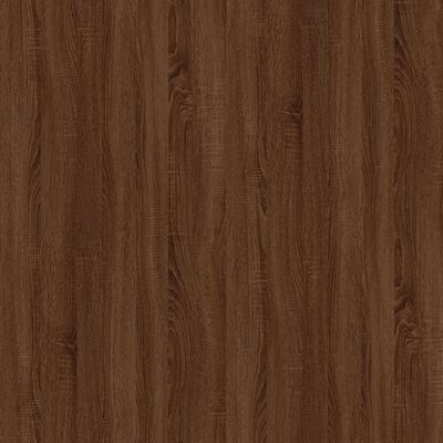 vidaXL Bokhylle/romdeler brun eik 105x24x102 cm
