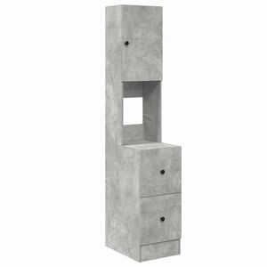 vidaXL Kj&oslash;kkenskap med skuff Gr&aring; 35 x 50 x 180 cm Konstruert tre