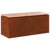 vidaXL Hagebenk 2 -Seater 100 x 40 x 43 cm Cortenst&aring;l Rusten