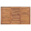 vidaXL Hagespisebord 150x90x75 cm heltre teak