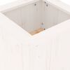vidaXL Plantebenk hvit 184,5x39,5x56,5 cm heltre furu