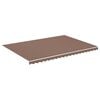 vidaXL Erstatningsduk for markise brun 5x3,5 m