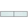 vidaXL TV-benk hvit marmor 200x40x40,5 cm herdet glass