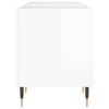 vidaXL Hifi-benk høyglans hvit 121x38x48 cm konstruert tre