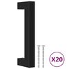 vidaXL Skaph&aring;ndtak 20 stk svart 96 mm rustfritt st&aring;l