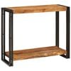 vidaXL Konsollbord med hylle Brun 90 x 33 x 75 cm Massiv mango tre