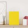 vidaXL Papirposer 50 stk med h&aring;ndtak gul 26x12x35 cm