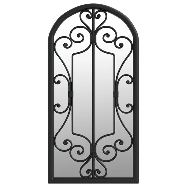 vidaXL Speil svart 70x30 cm for innendørs bruk jern