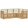 vidaXL Sofasett 4 pcs Hvit 187,5 x 128,5 x 73 cm Solid akasietre