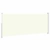 vidaXL Uttrekkbar sidemarkise 200x500 cm kremhvit