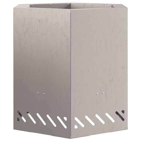 vidaXL Røykfri ildsted Brun 48 x 48 x 51 cm Stål