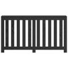 vidaXL Radiator Deksel Svart Eik 149 x 20 x 82 cm Konstruert tre