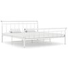 vidaXL Sengeramme hvit metall 160x200 cm
