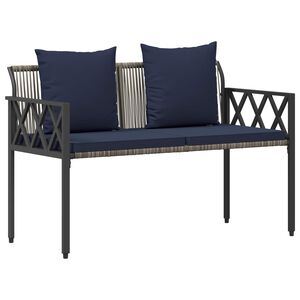 vidaXL Utebenker 2 -Seater 116 x 56 x 75 cm polyrotting