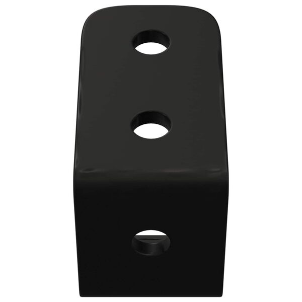 vidaXL Kroker 12 pcs Svart M5 x 110 mm Jern