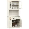 vidaXL Highboard VIGO hvit 78x40x175 cm heltre furu